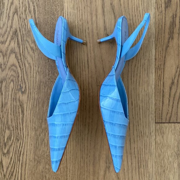 Schutz Paola Mid Slingback Pointed Toe Pump - Picture 10 of 15